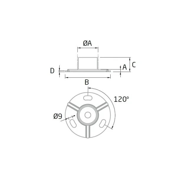 Base suelo tubo BS-00-esquema