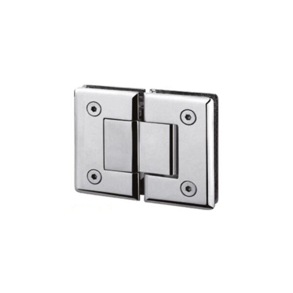 Bisagra doble vidrio-vidrio 180º cromada DIB1003