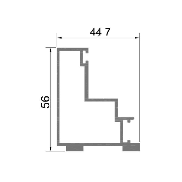 Perfil marco superior/inferior/lateral liberty