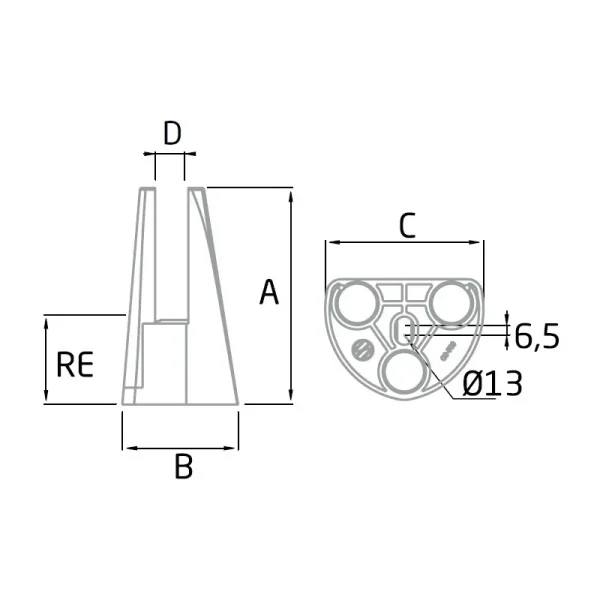 Pinza CZCC-780-esquema