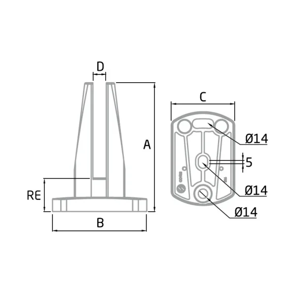 Pinza CZCC-782-esquema