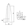 Pinza CZCC-800-esquema