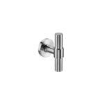 Juego pomos T STOUT roseta metálica con muelle JNFIN00172.RC08M