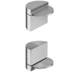 Bisagra vitrina para aplicar con pegamento UVA REF INOX. JNFIN81501-20
