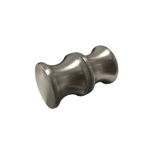 Pomo doble cilindrico para cristal de un grosor de 6 a 12mm, hecho de acero inoxidable 304