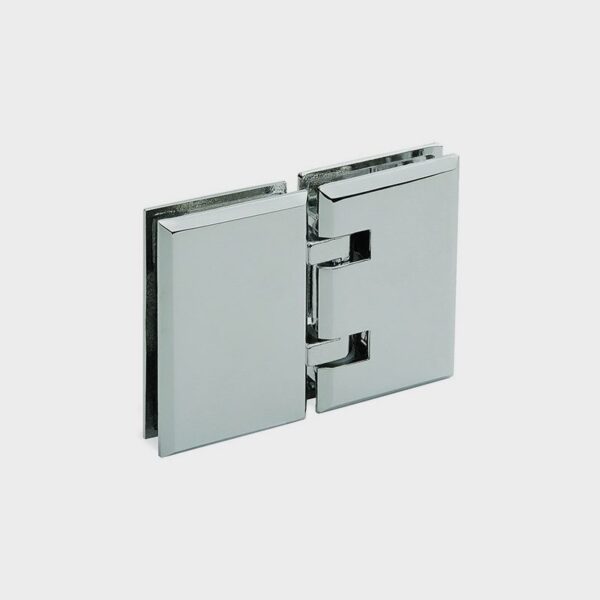 Bisagra doble 135º vidrio 8-10mm Cromado brillo TRBBD