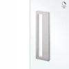 Cazoleta rectangular 300x90mm para vidrio para pegar con adhesivo 3M JNFIN16561