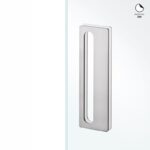 Cazoleta rectangular 300x90mm para cristal con pegatina 3M JNFIN16565