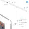 Sistema de suspensión de cuadro blanco JNFIN29001-2