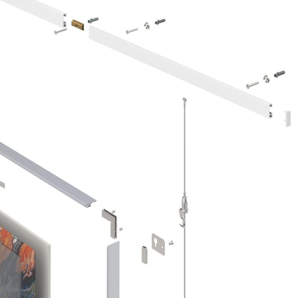 Sistema de suspensión de cuadro blanco JNFIN29001