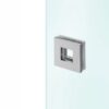 Cazoleta cuadrada 75x75mm doble para cristal JNFIN529