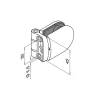 Bisagra QR140281-042 curva-esquema