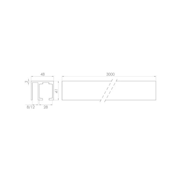 Carril PF0002-B superior-esquema