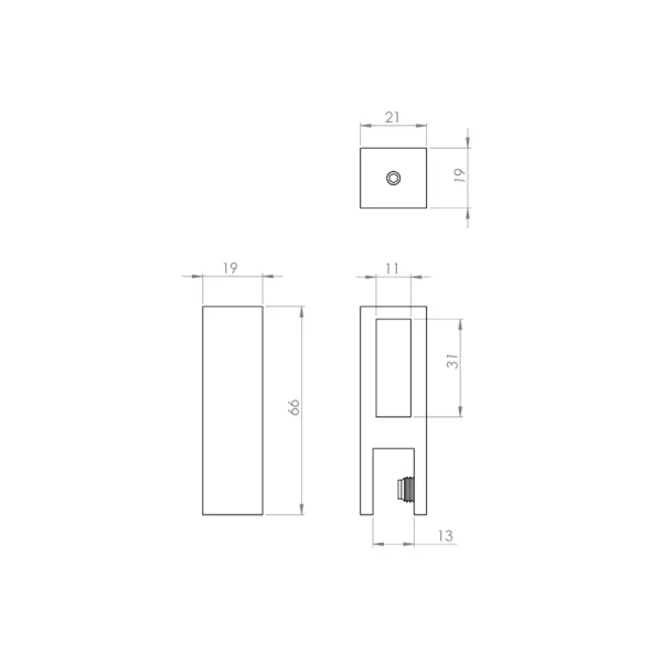 Conector SV0016 pasante-esquema