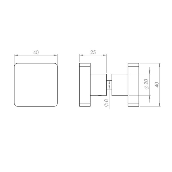 Juego PX0005 pomos-esquema