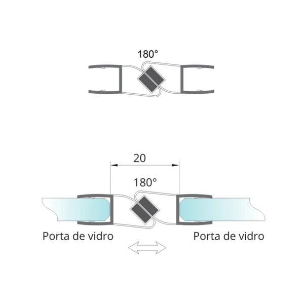 Junta VD0006B 180º-esquema