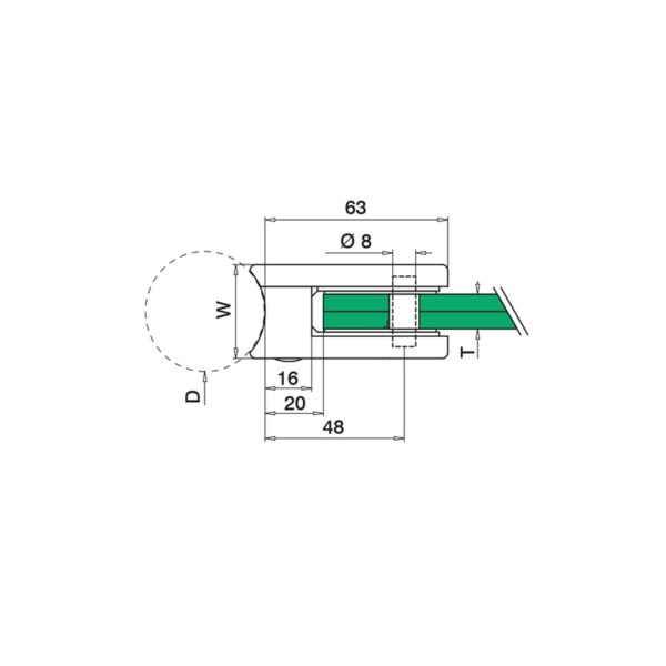 Pinza QR132500-042-12-esquema