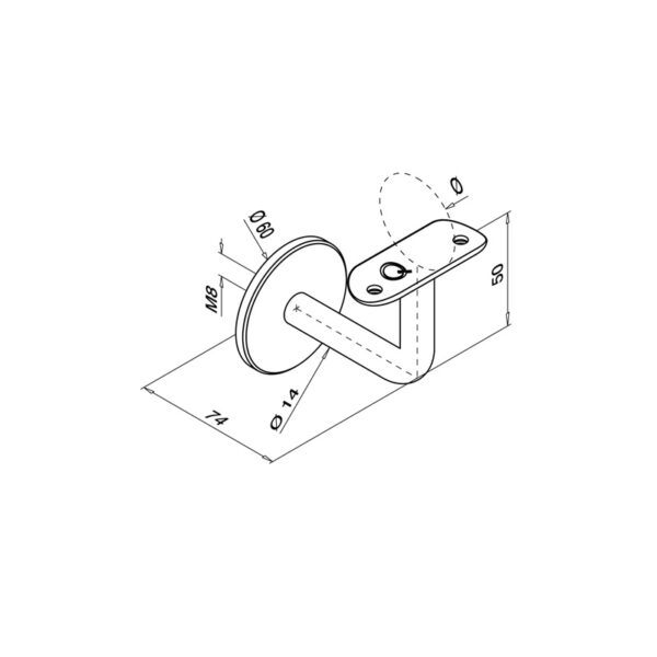 Soporte QR130111-042-esquema