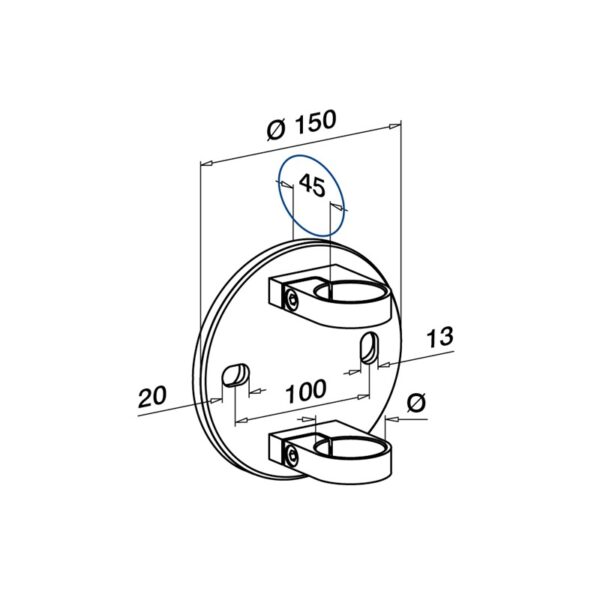 Soporte QR130551-042-10-esquema