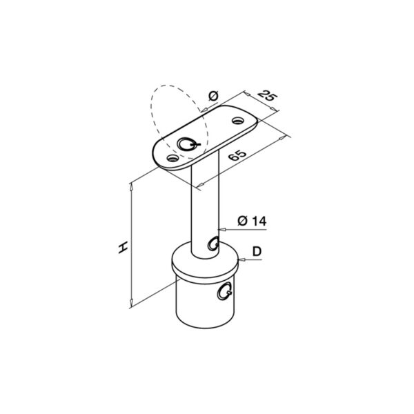 Soporte QR140711-048-00-12-esquema