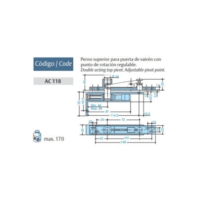Accesorios superior MABAC118