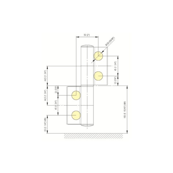 Bisagra doble MI835E51-esquema