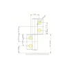 Bisagra doble MIEV835E50SOLR-esquema