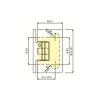 Bisagra regulable MI8501R-esquema