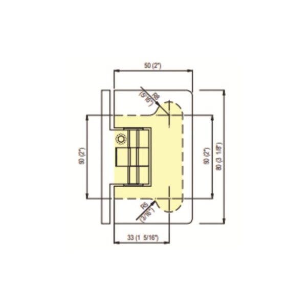 Bisagra regulable MI8501R-esquema