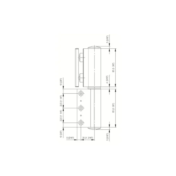 Bisagra simple MI835E10NSOL-esquema2
