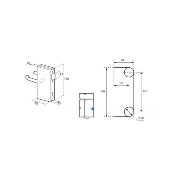 Cerradura GE04-0RRIB-esquema