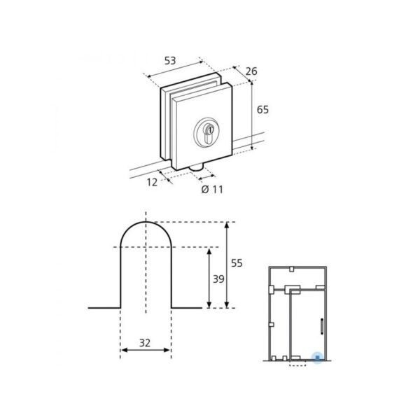 Cerradura GE14600-esquema