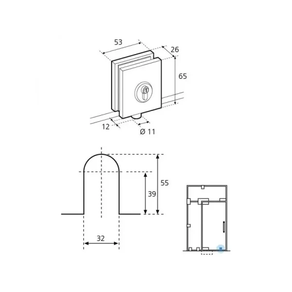 Cerradura GE14600-esquema