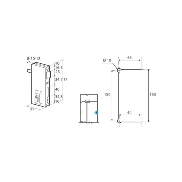 Cerradura GEG-0NIB-esquema