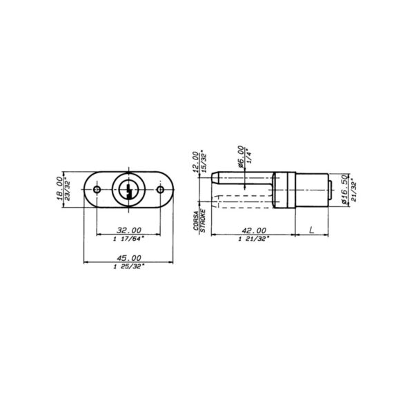 Cerradura ME2133-US14-esquema