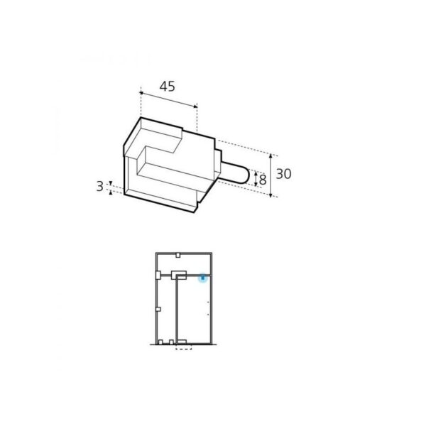 Cerrojillo sencillo GE07-1-esquema