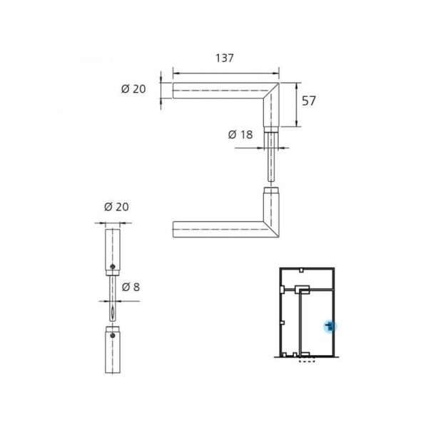 Juego de manillas GE15609IS-esquema