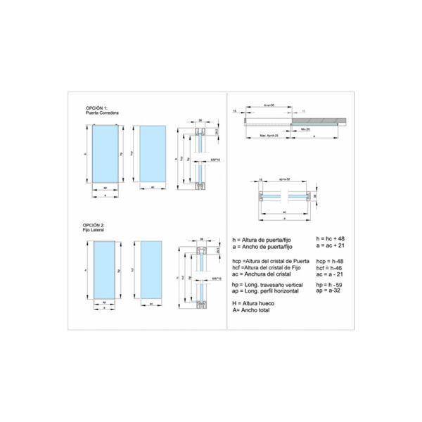Kit enmarcado SUPA2001014-esquema