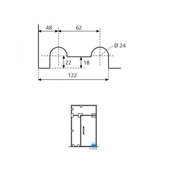 Pernio bajo GE1032N-esquema
