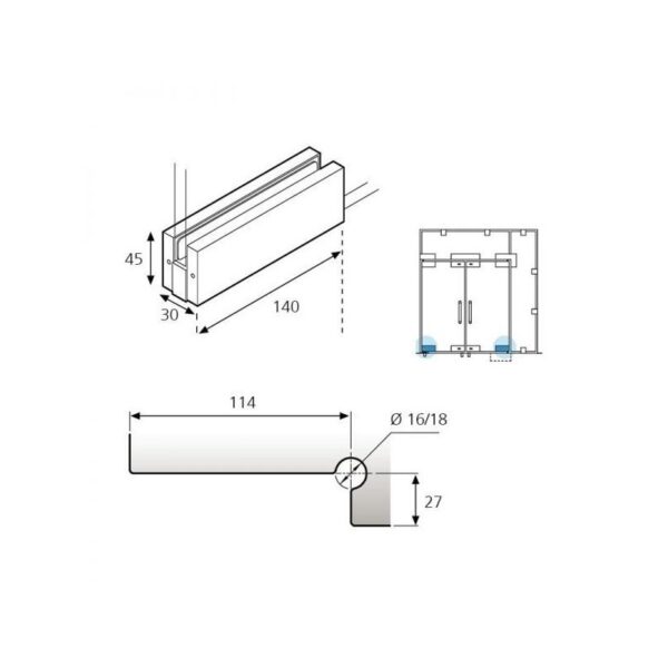 Pernio bajo GE51000-57B-esquema