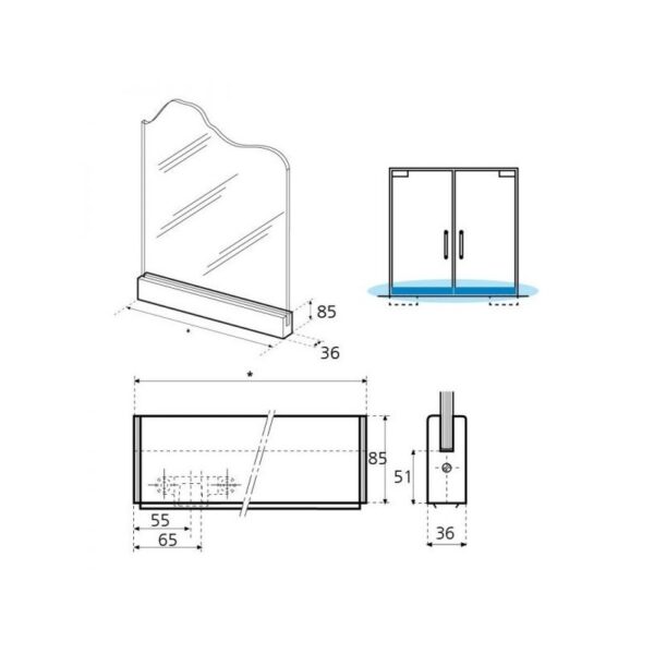 Plinto bajo GE17200-esquema