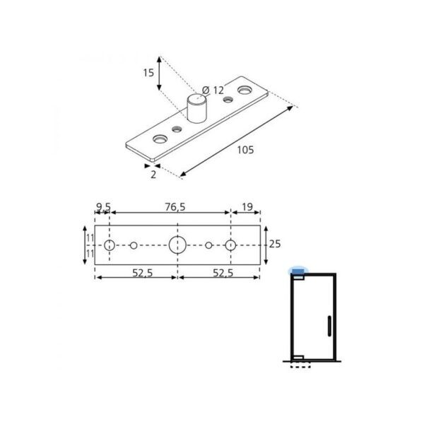 Punto de giro GE10100S-esquema