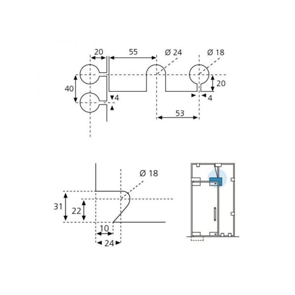 Punto de giro GE431NIS-esquema