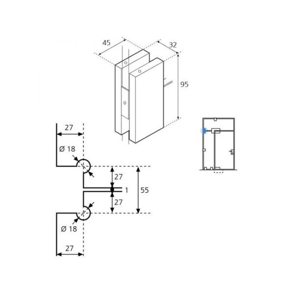 Unión GEF15-200-esquema