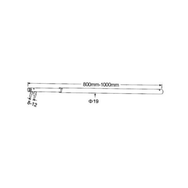 Brazo extensible SUIS1006-esquema