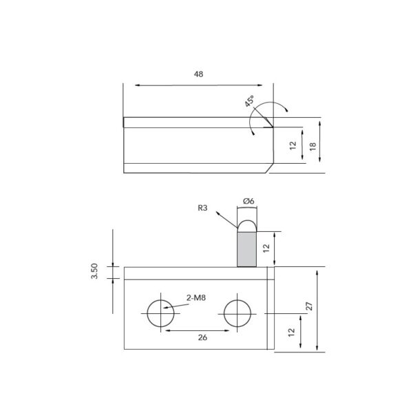 Juegos bisagras SUIS526-esquema