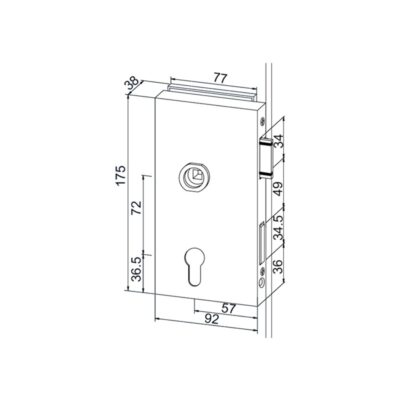 Cerradura DO81128015799-DO81128115799