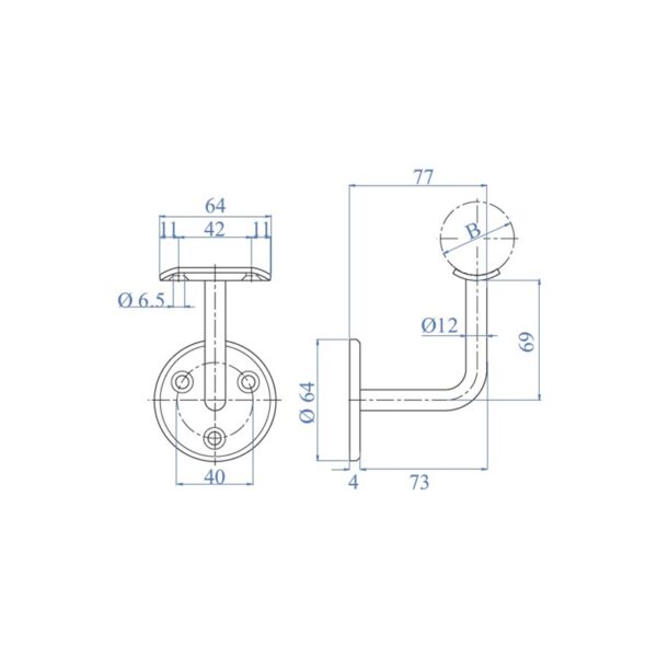 Soporte INDE0223-esquema
