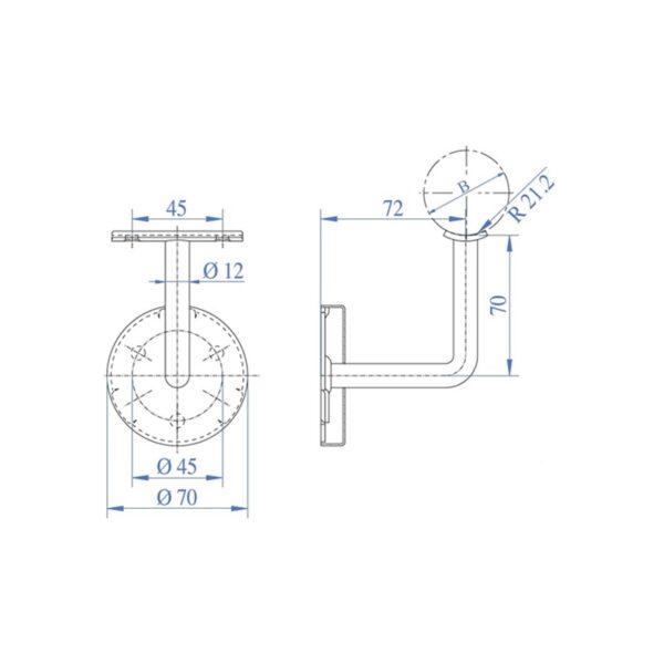 Soporte INDE0228-esquema
