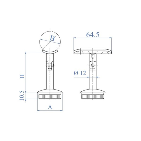 Soporte INDE030S316-INDX030S316-esquema